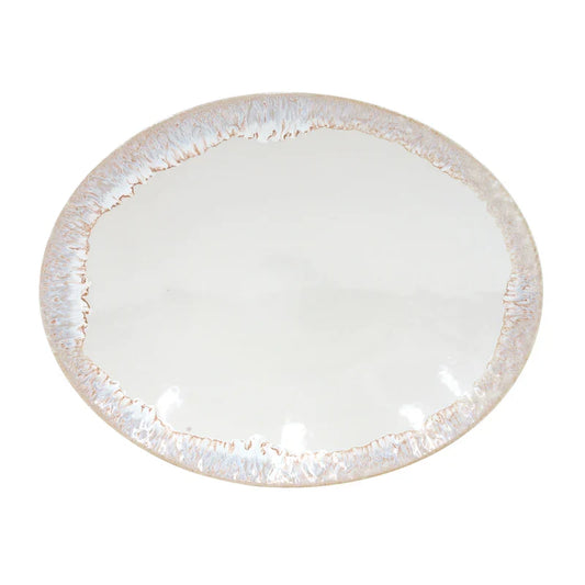 COSTA NOVA Oval Platter White Taormina