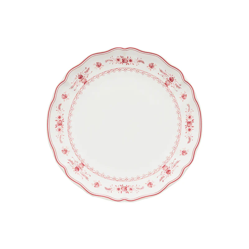 Costa Nova Dinner Plate Vila White Red