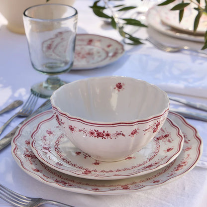 Costa Nova Dinner Plate Vila White Red