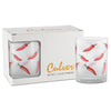 Frosted Peppers Double Old Fashioned Glasses Set of Two 13.5 oz