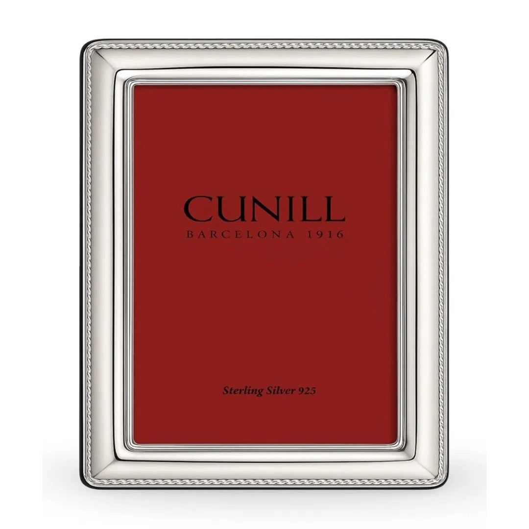 Cunill Cord 4x6 Non-Tarnish Sterling Silver Picture Frame