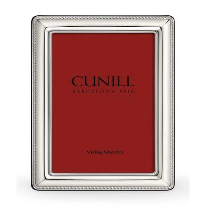 Cunill Cord 4x6 Non-Tarnish Sterling Silver Picture Frame