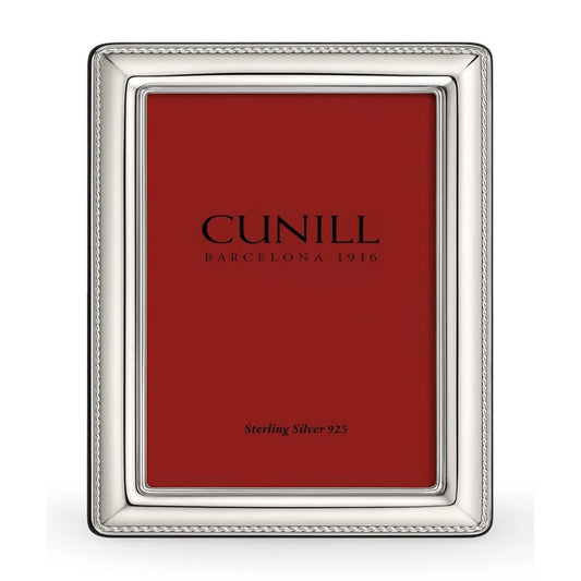 Cunill Cord 4x6 Non-Tarnish Sterling Silver Picture Frame