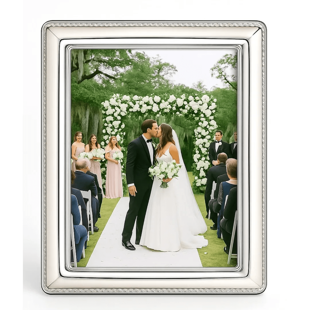 Cunill Cord 8x10 Non-Tarnish Sterling Silver Picture Frame