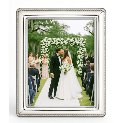 Cunill Cord 8x10 Non-Tarnish Sterling Silver Picture Frame