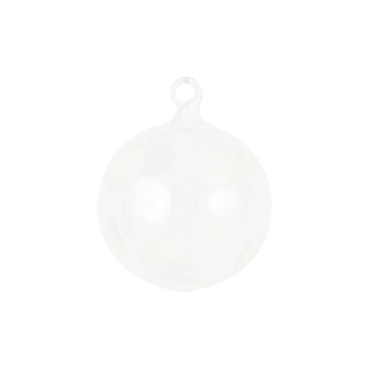 Vietri Ornament: Drop - White