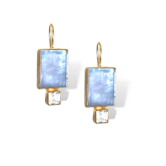 Dina Mackney Chalcedony Triplet Topaz Earring
