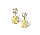 Dina Mackney Guardian Angel Intaglio Pinwheel Earrings