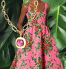 Dina Mackney Designs Necklace Set - Pippa Pink Triplet Necklace