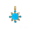 Dina Mackney Turquoise Intaglio Sleeping Beauty Pendant Only