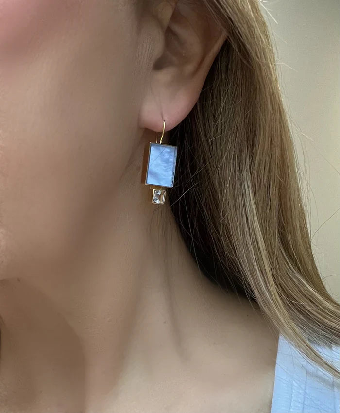 Dina Mackney Chalcedony Triplet Topaz Earring