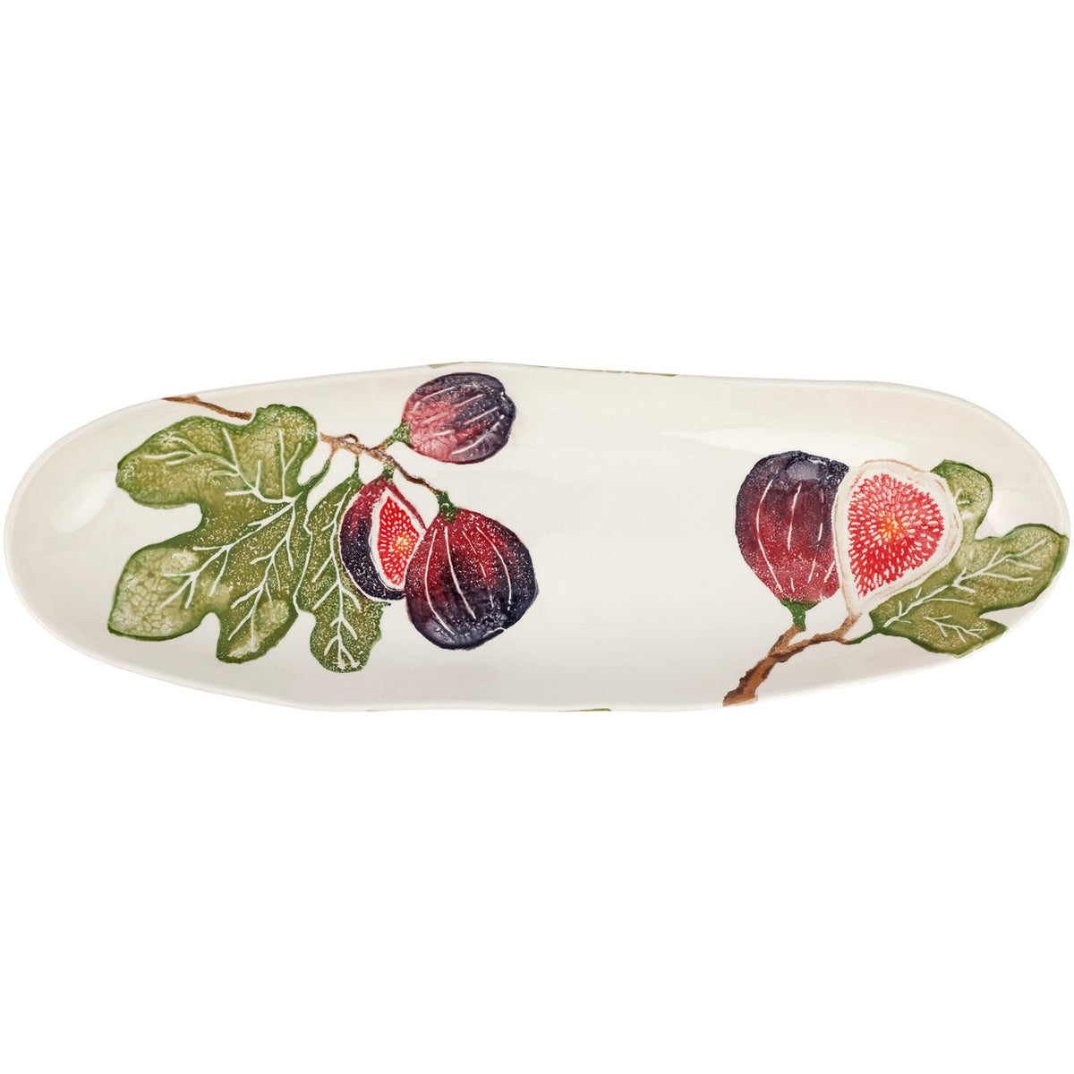 Vietri Fico Fig Narrow Oval Platter