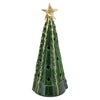 Vietri Foresta Tree Large w/Ribbon & Gold Star - Green