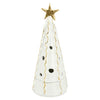 Vietri Foresta Tree Large w/Ribbon & Gold Star - White