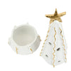 Vietri Foresta Tree Large w/Ribbon & Gold Star - White