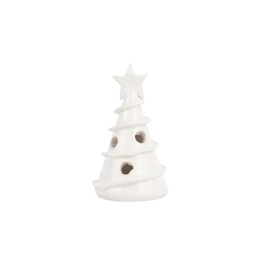 Vietri Foresta Tree Swirl Mini - White