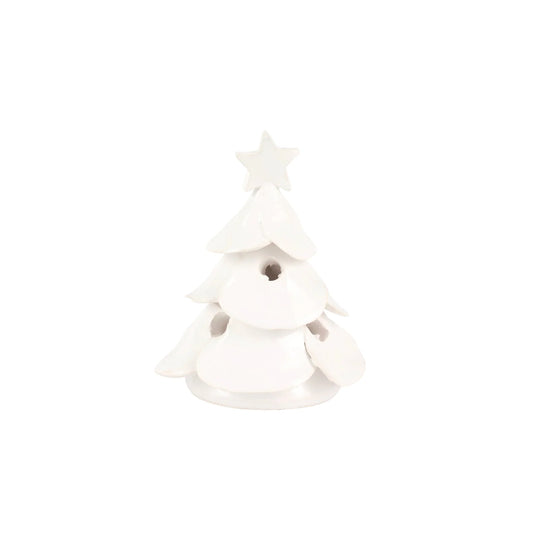 Vietri Foresta Tree Scalloped Mini - White