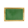 Vietri Florentine Wooden Accessories Green & Gold Rectangular Tray Medium