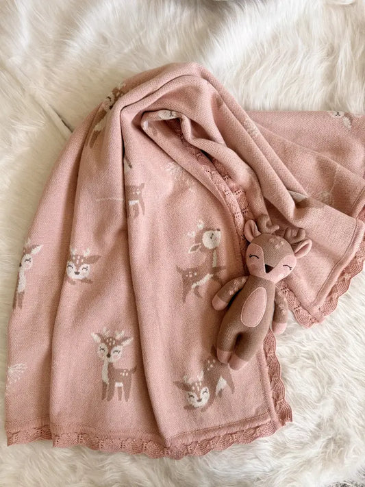 Darzzi Fawn Baby Blanket