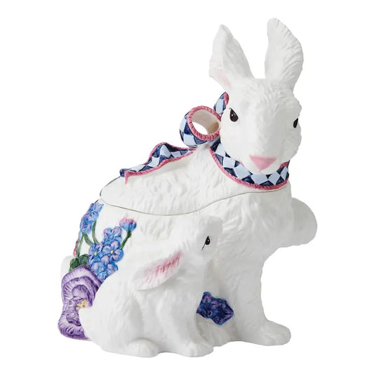 Fitz and Floyd Jardin Rabbit Cookie Jar