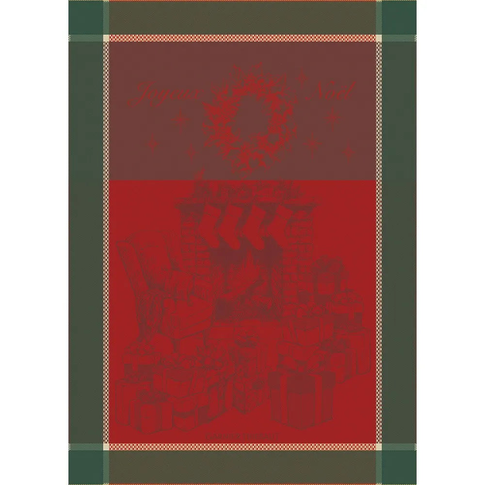 Garnier Thiebaut Les Cadeaux De Noel Houx Jacquard Kitchen Towel