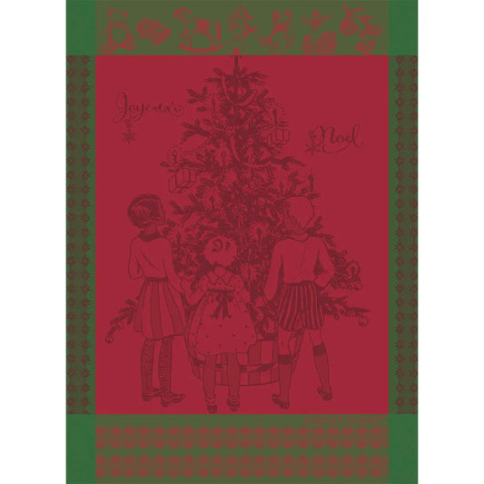 Garnier Thiebaut Noel D'Enfance Houx Jacquard Kitchen Towel
