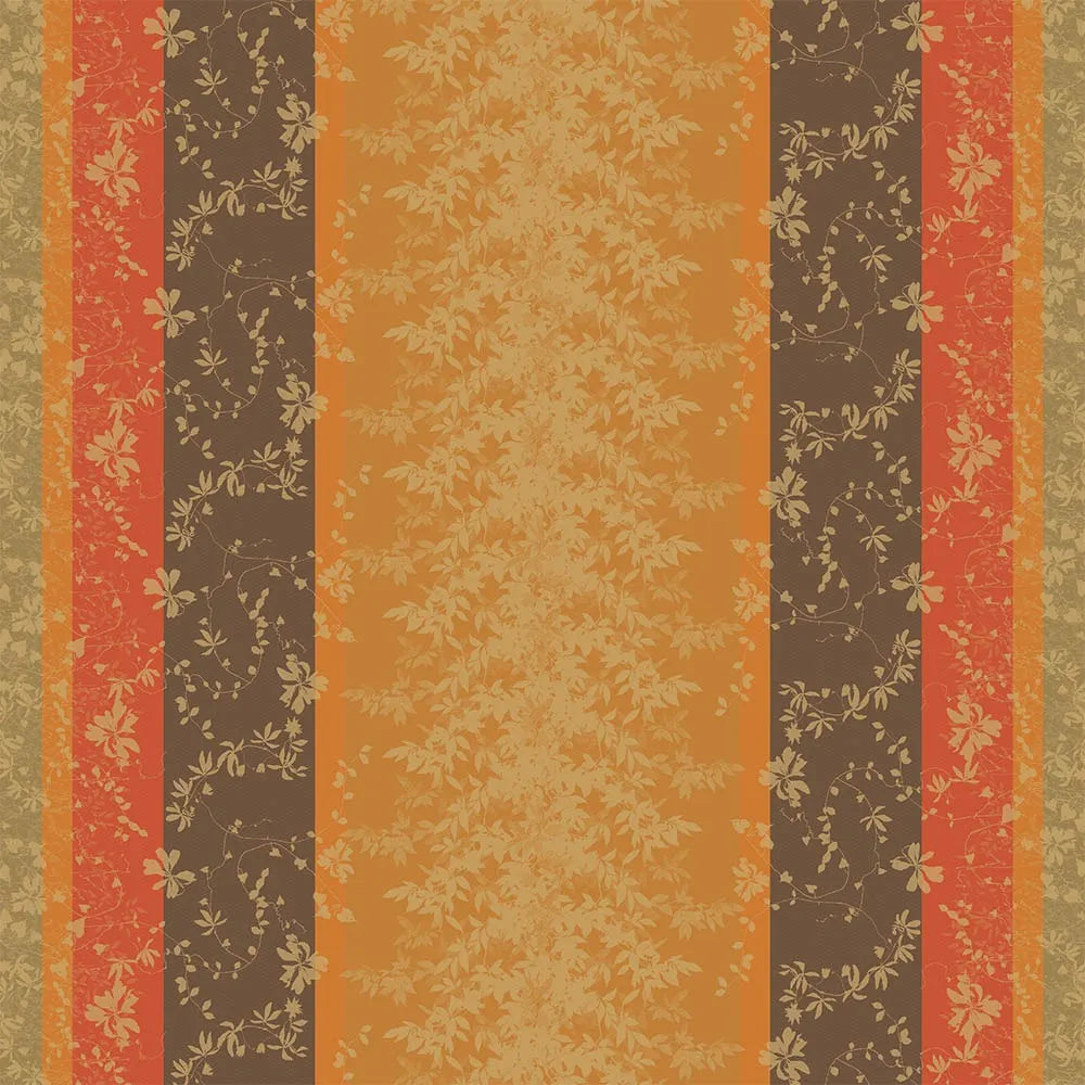 Garnier Thiebaut 71x118 Mille Lierres Automne Jacquard Tablecloth