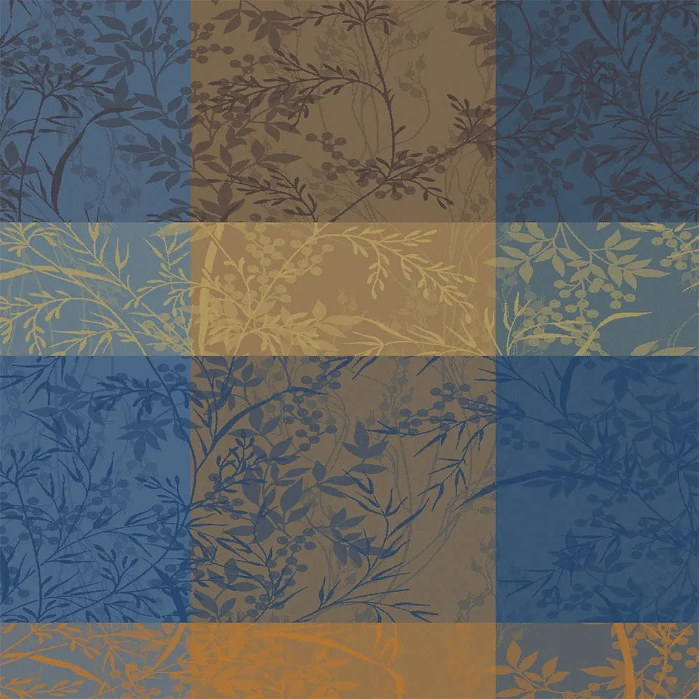 Garnier Thiebaut 71x118 Mille Branchages Crepuscule Jacquard Tablecloth