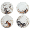 Sologne Game Dessert Plates set of 4 assorted Gien