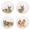Gien Sologne Wildlife Young Canape Plates S/4