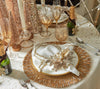 Kim Seybert Placemats: Ray in Gold & Crystal, Set of 2