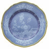Ginori 1735 Oriente Italiano Charger Plate with Gold Trim - Pervinca (Periwinkle)