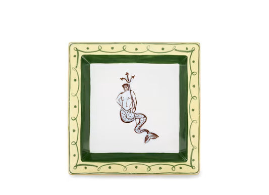 Ginori 1735 Il Viaggio di Nettuno Amalfi Lemon Large Square Change Tray