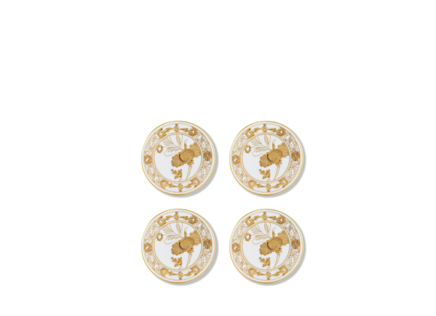 Ginori 1735 Aurum Coasters Oriente Italiano Set of 4