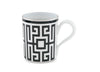 Ginori 1735 Nero Mug Black Labirinto