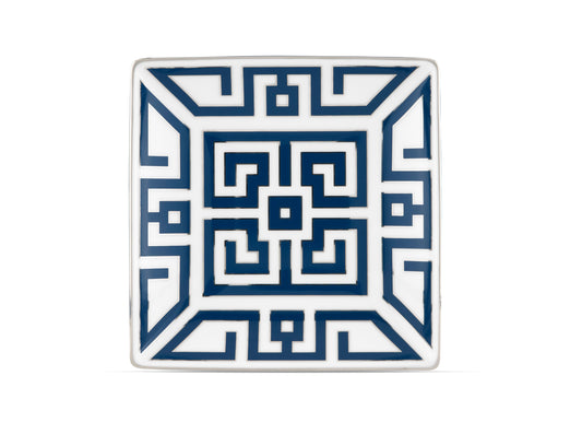 Ginori 1735 Labirinto Zaffiro Blue Square Change Tray