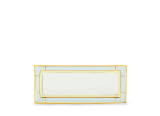 Ginori 1735 Diva Blue Rect. Change Tray Celeste