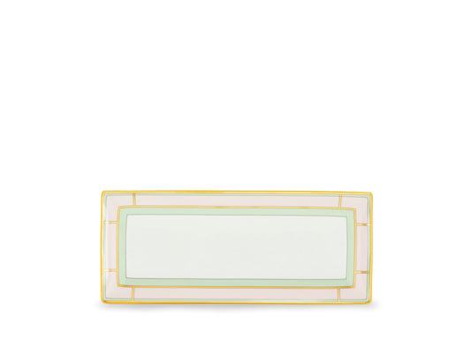 Ginori 1735 Diva Pink Rect. Change Tray Rosa