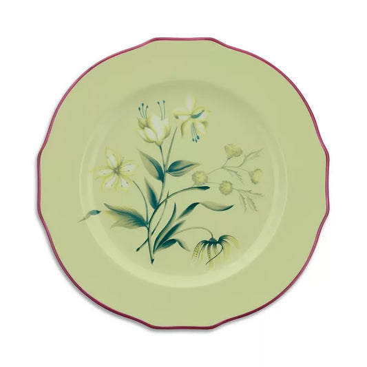Acanto Green Dessert Plate Florenza Ginori 1735