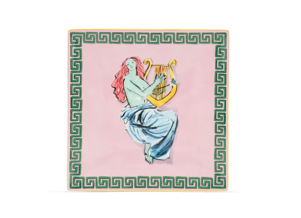 Ginori 1735 Il Viaggio di Nettuno Square Change Tray Pink Harp