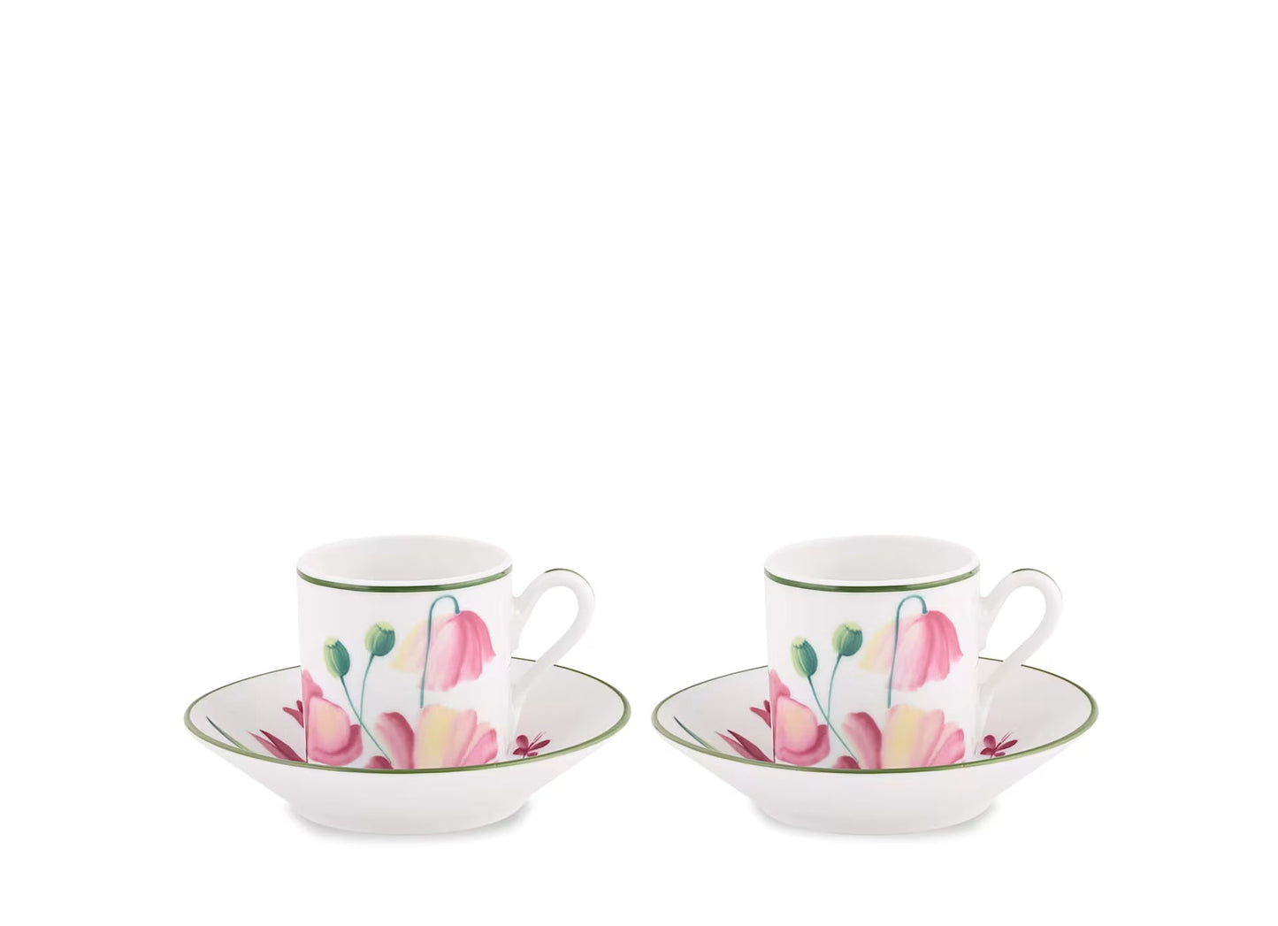 Ginori 1735 Malva Pink Espresso Set Florenza