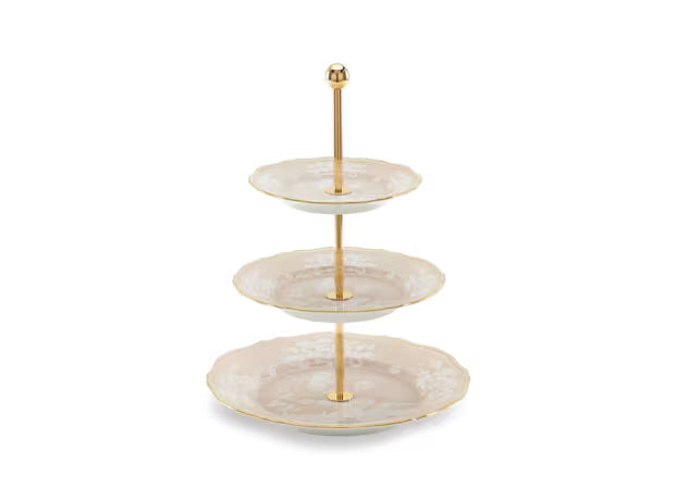 Ginori 1735 3-TIER SERVING STAND MERINGA Oriente Italiano