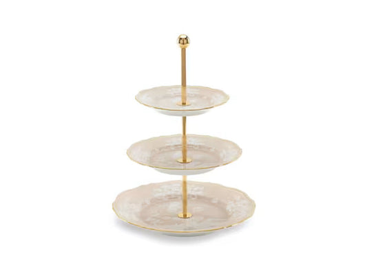 Ginori 1735 3-TIER SERVING STAND MERINGA Oriente Italiano