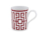 Ginori 1735 Scarlatto Mug Red Labirinto