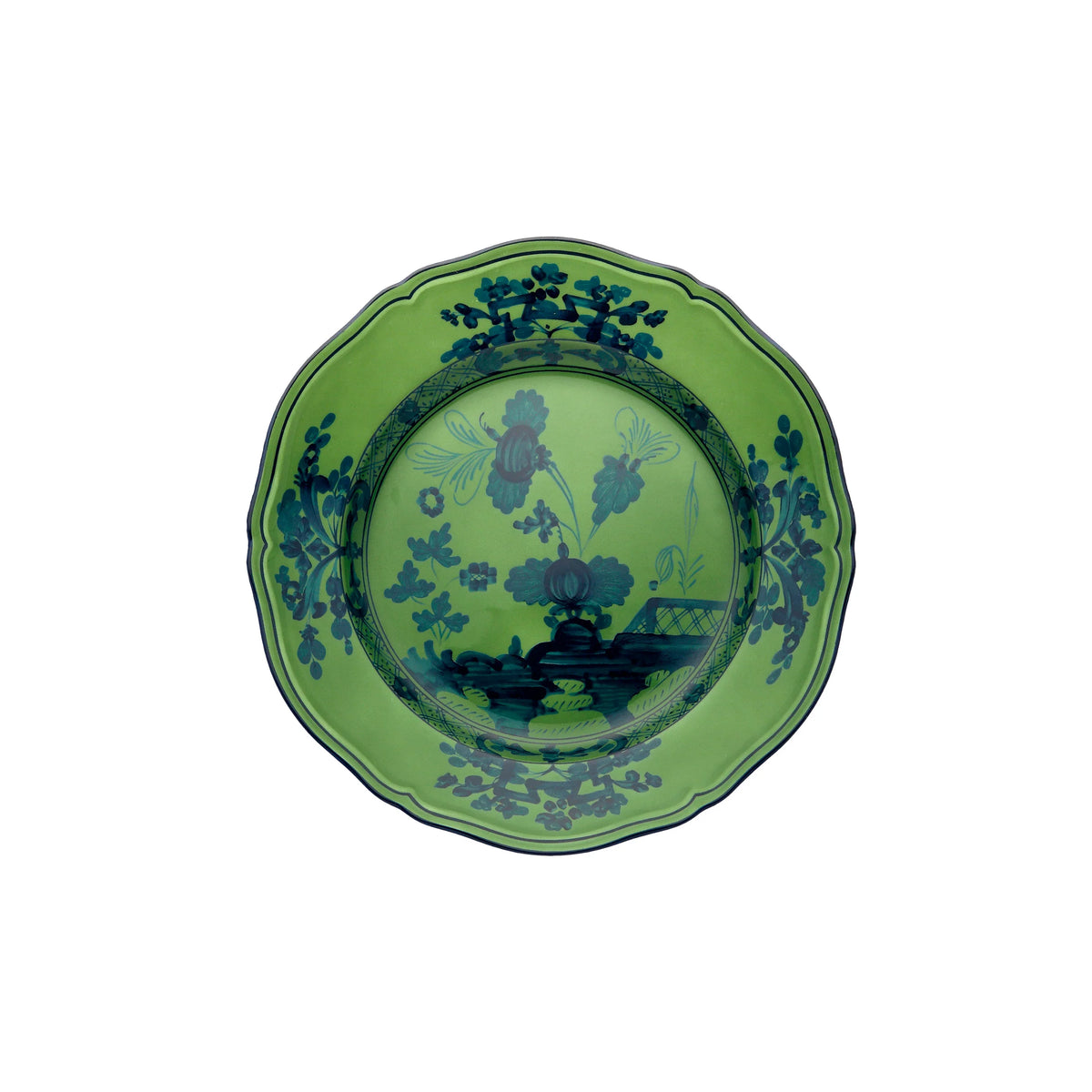 Ginori 1735 Oriente Italiano Bread Plate - Malachite (Green)