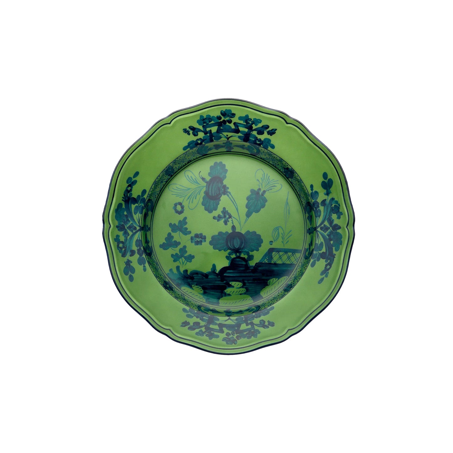 Ginori 1735 Oriente Italiano Bread Plate - Malachite (Green)