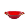 Vietri Holiday Ruffled Glass Bowl - Medium