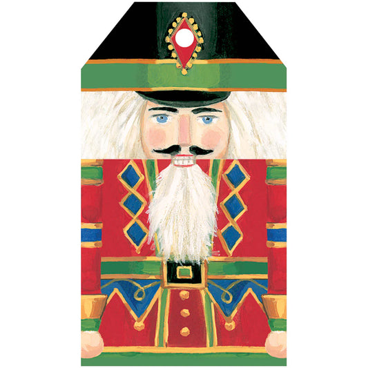 Caspari Hanging Gift Tags: Nutcracker