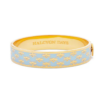 Halcyon Days Forget Me Not Bee Sparkle Trellis - Hinged Bangle