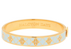 Halcyon Days Agama Sparkle Forget Me Not - Gold - and Clear Hinged Bangle